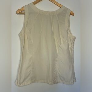 NEXT Women’s Sleeveless Cream Top Natural Material Size 16 Minimalist